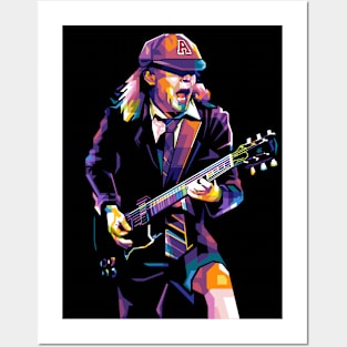 Angus Young WPAP Posters and Art